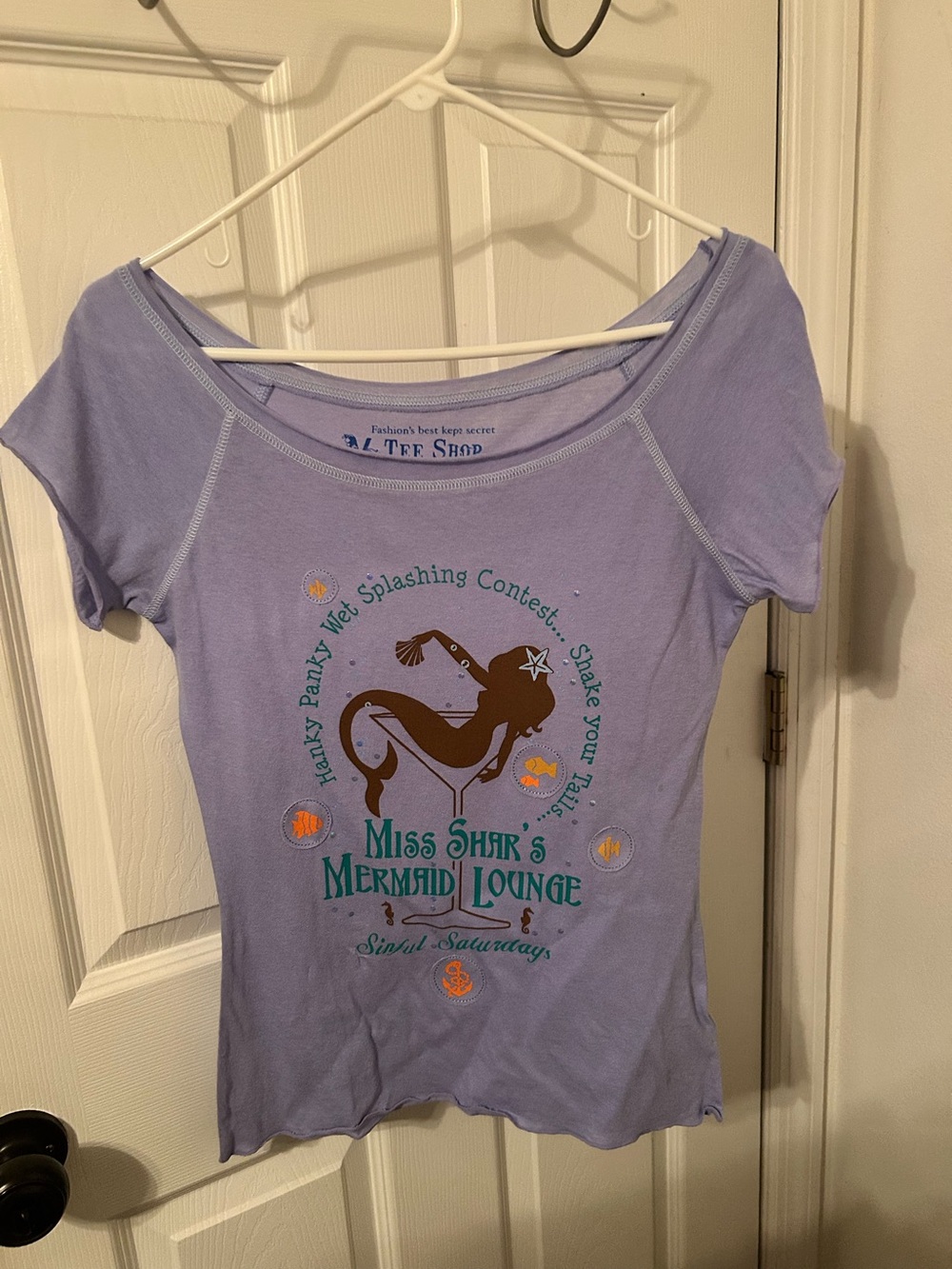 NWOT Rare Y2K Victorias Secret VS Tee Shop Shirt Sz M Miss Shar’s Mermaid Lounge - Picture 1 of 3